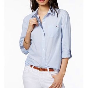 Tommy Hilfiger Blue Classic Fit Oxford Shirt